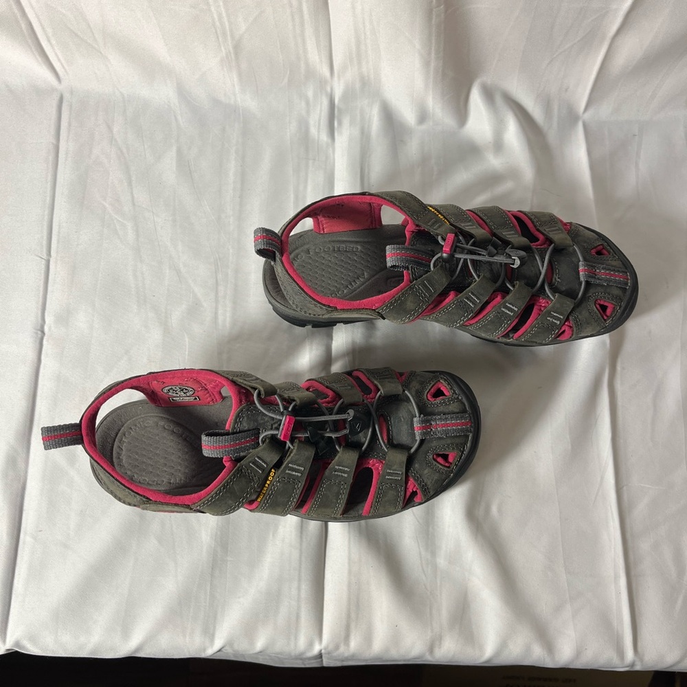 Keen Clearwater CNX Grey & Pink Sandals 6.5 - Picture 4 of 12